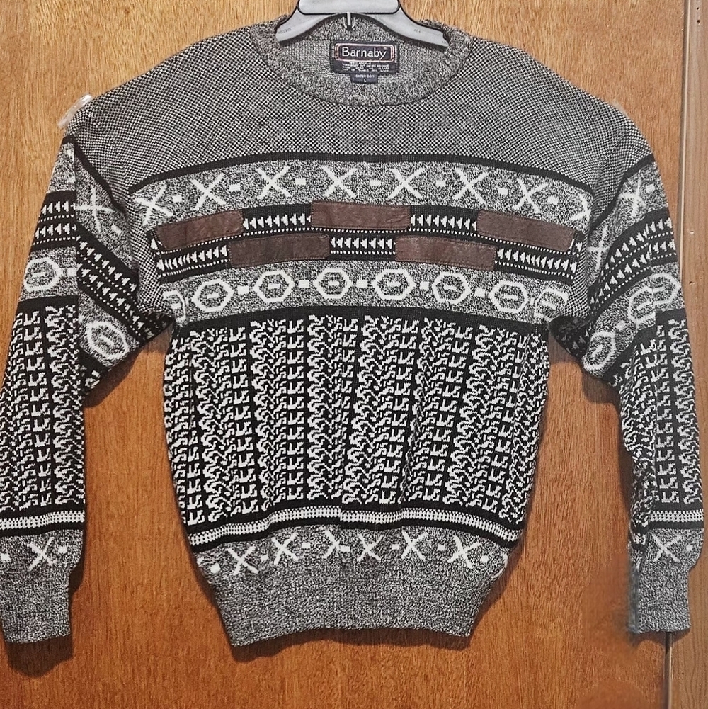Barnaby/sweater/men's/vintage 80s or 90s style, grunge/urban fashion/Crewneck - Picture 3 of 8